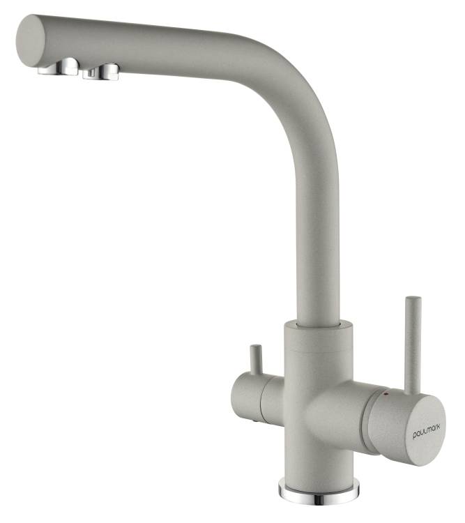 Смеситель для кухни Paulmark Essen Es213011-GRS серый дым