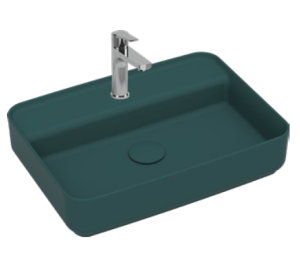 Раковина Isvea Infinity 55 10NF66055SV-2P изумрудный матовый, 55x40