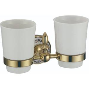 Держатель для двух стаканов Savol 68b S-06868B золото