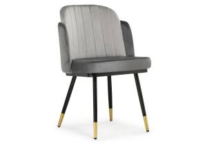 Стул Woodville Penelopa 15415 dark gray / light gray / black / gold