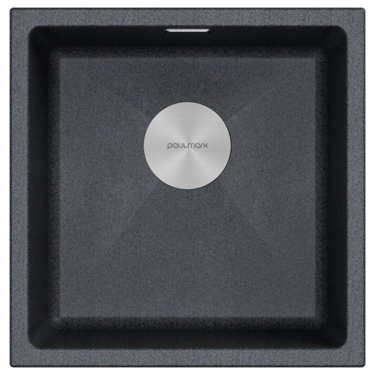 Мойка кухонная Paulmark Lumi 45Uni LU45-DG Графит, 45.5x46