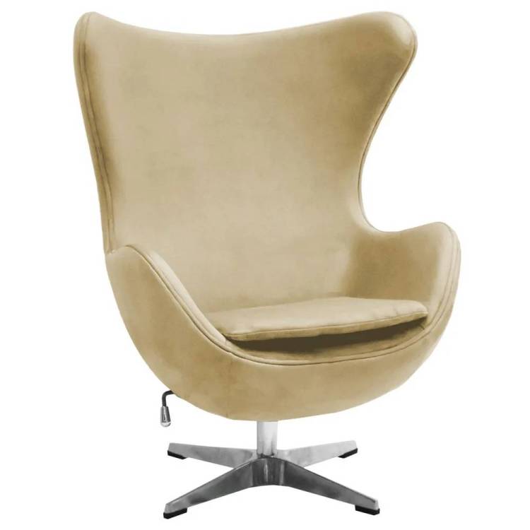 Кресло Bradex Home Egg Style Chair FR 1047 карамельный, искусственная замша