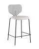 Стул полубарный Stool Group Masey B2339-H65 M8528+Curio-70 серый с серой экокожей