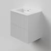 Тумба с раковиной La Fenice Terra Twin Bianco NFNC-01-TER-B-60-2-3-60 белая матовая, 60 см