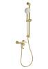 Смеситель для ванны Wonzon & Woghand WW-FE05L222-BG с душевым гарнитуром, брашированное золото