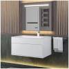 Тумба под раковину Uperwood Lotus Premium 39340205460 подвесная, белая, 80 см фото 4