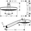 Душевая стойка Hansgrohe Croma Select S 180 2 jet 27351400 фото 3