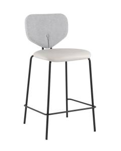 Стул полубарный Stool Group Masey B2339-H65 M8528+Curio-70 серый с серой экокожей