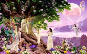 3D Фотообои Artegrafico «Феи в сказочной стране» DET-164 канвас