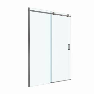 Душевая дверь в нишу BelBagno SOFT_CLOSE-2-BF-1-150-C-GM профиль оружейная сталь, стекло прозрачное, 150x200
