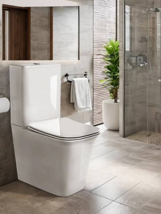 Унитаз-компакт Cerutti Spa Arno 7838 безободковый, с микролифтом