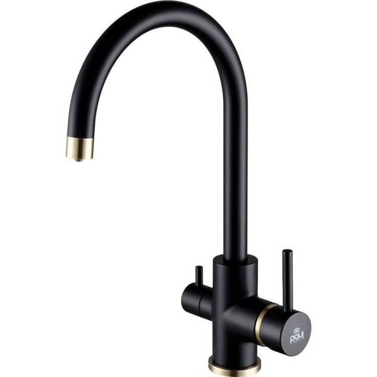 Смеситель для кухни Paulmark Essen Es213211-401BR антрацит, бронза