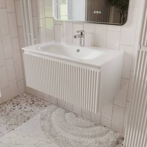 Тумба с раковиной Terminus Sicilia SIC10801900301O белый, 80x38