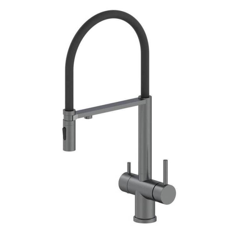 Смеситель для кухни Oliveeka K OL-458009-BGM под фильтр, оружейный металл