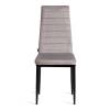 Стул Tetchair Easy (mod. JSC02-1) 21259 металл, флок, Light grey (светло-серый) HLR14/черный фото 5