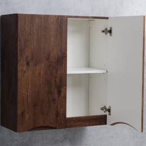 Шкаф Belbagno Fly-Marino FLY-MARINO-700-2A-SC-RW-P 70x30x75 Rovere Moro подвесной с двумя распашными дверцами с доводчиками, двойной