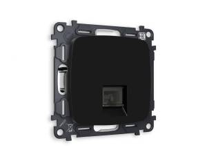 Комплект механизма телефонной розетки со шторкой Ambrella Volt Omega MO812030