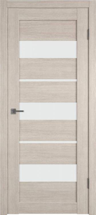 Межкомнатная дверь Владимирская Фабрика Дверей Atum 23 Cappuccino стекло White Cloud 900x2000