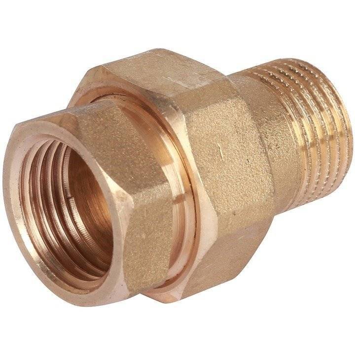 Разъемное соединение Stout никелированное, американка, с уплотннием o-ring, внутренняя-наружная резьба 3/8, арт. SFT-0040-000038