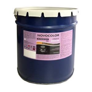 Грунт-эмаль Novocolor 3 в 1 глянцевая черная 20 кг