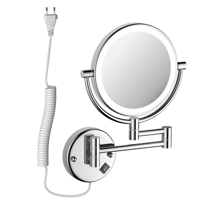 Косметическое зеркало Timo Saona 13376/00 с подсветкой, хром