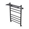 Полотенцесушитель водяной Comfysan Luce 015497 W-8 80/50 с полкой, черный матовый