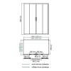 Душевой уголок Wasserkraft Lippe 45S47 профиль хром, стекло прозрачное, 150x80x190 фото 3