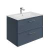 Тумба с раковиной Kerama Marazzi Piano синий, тумба PIA.CL.75\BLU.M + рак. PI.wb.75