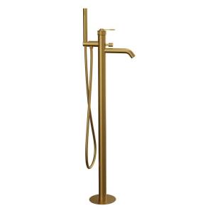 Смеситель для ванны Remer Atelier AL08BG золото брашированное, напольный