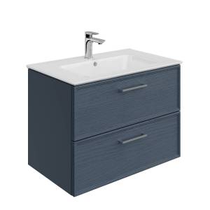 Тумба с раковиной Kerama Marazzi Piano синий, тумба PIA.CL.75\BLU.M + рак. PI.wb.75