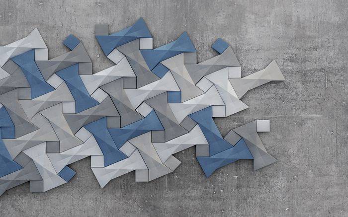 3D Фотообои Artegrafico «Геометрическая мозаика» POL-011 песок