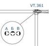 Кран шаровой VALTEC трехходовой, тип Т 3/4 ВВВ фото 6