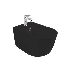 Биде AXA Eva 8802007 подвесное 550х360мм, 1 отверстие под смеситель, Black Matt