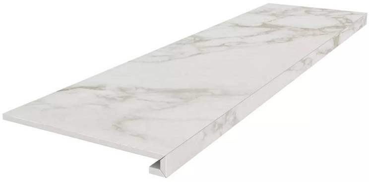Ступень Kerama Marazzi Монте Тиберио SG540720R/GCF клееная серый светлый матовый обрезной 33x119.5x0.9