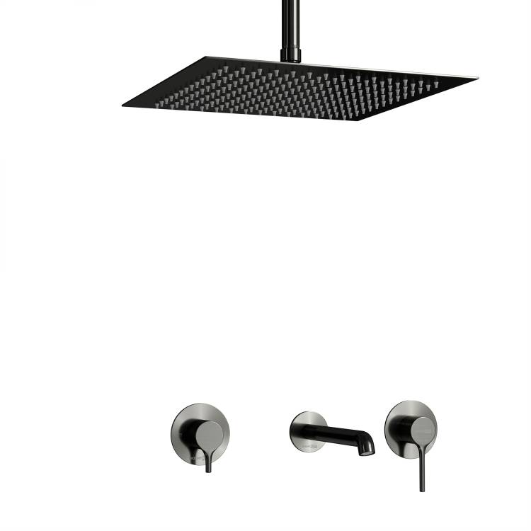 Душевой комплект Wasserkraft Rhein (Рейн) 9951.99DVR2.068.118.443GR графит