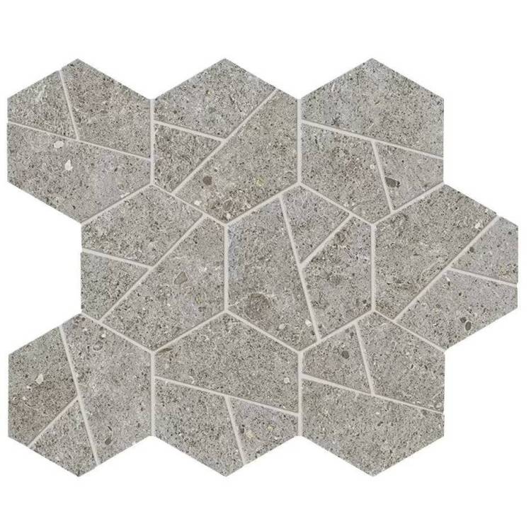 Мозаика Atlas Concorde Boost Stone A7CZ Grey Mosaico Hex 25x28.5
