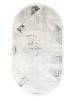 Ковер Linea Pandora 23686A D.GREY/CREAM Овал 0.8x1.5