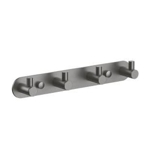 Вешалка Aquatek Европа AQ4123BGM на 4 крючка, черный хром шлифованный