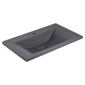 Раковина Vincea VCB-3M750G серый матовый 75x45