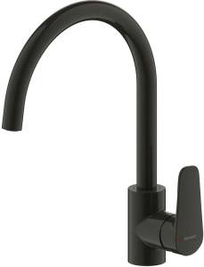 Смеситель для кухни Bravat Source Black F7173218BW-ENG черный