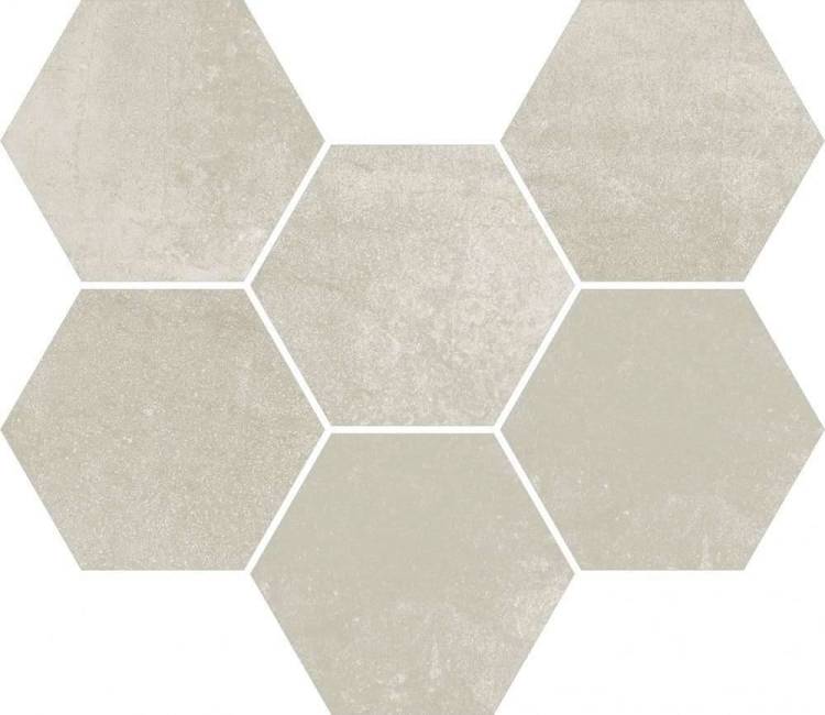 Мозаика ColiseumGres Экспо 620110000172 Уайт Гексагон 25x29