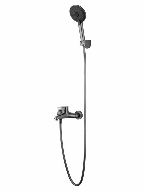 Смеситель для ванны Wonzon & Woghand WW-AE3204-BGG с душем, темный графит