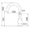 Смеситель для раковины Laparet Molera N4013202LPT высокий, хром фото 4