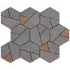 Мозаика Atlas Concorde Boost AN68 Smoke Mosaico Hex Yellow 25x28.5
