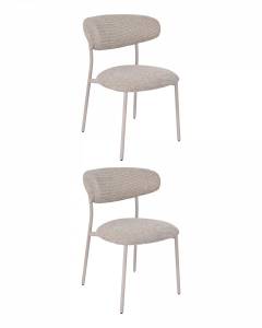 Стул обеденный Stool Group Ayla DX-2547X QY004-10 X2 бежево-зеленый кремовые ножки 2 шт.