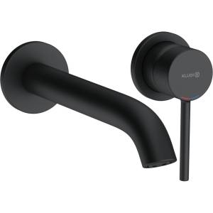Смеситель для раковины Kludi Bozz 382453976S С ВНУТРЕННЕЙ ЧАСТЬЮ матовый черный