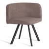Набор обеденный Tetchair Quadron (mod. PT14) 21302 мокко, черный, стулья шенилл 100x100x73 фото 2