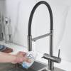 Смеситель для кухни Maretti Calabria CA31RGF11 с гибким изливом и подключением фильтра, оружейная сталь фото 3