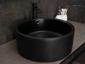 Раковина Gid Esfera N9130bg 53382 черный графит, 41.5x41.5x16.5