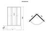Душевая кабина Niagara Promo P90/40/MT/BK 90x90x195 фото 11